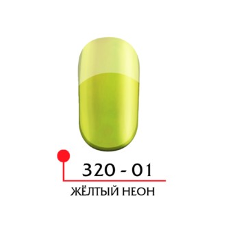 Гель-лак TINT цвет жёлтый неон №01, 5 мл.