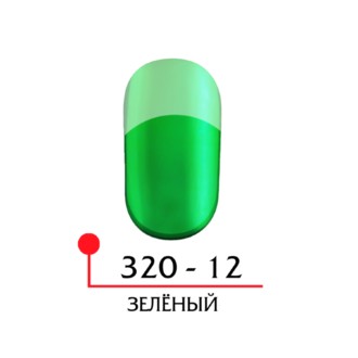 Гель-лак TINT цвет зелёный №12, 5 мл.