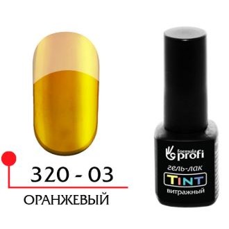 Гель-лак TINT цвет оранжевый №03, 5 мл.